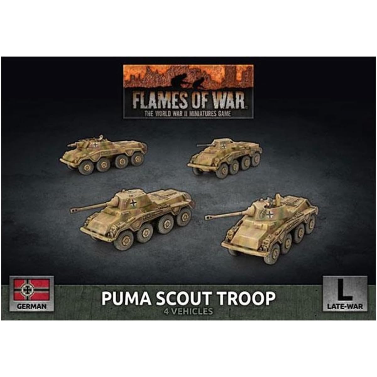 Flames of War: Late War: German: Puma Scout Troop (GBX172)