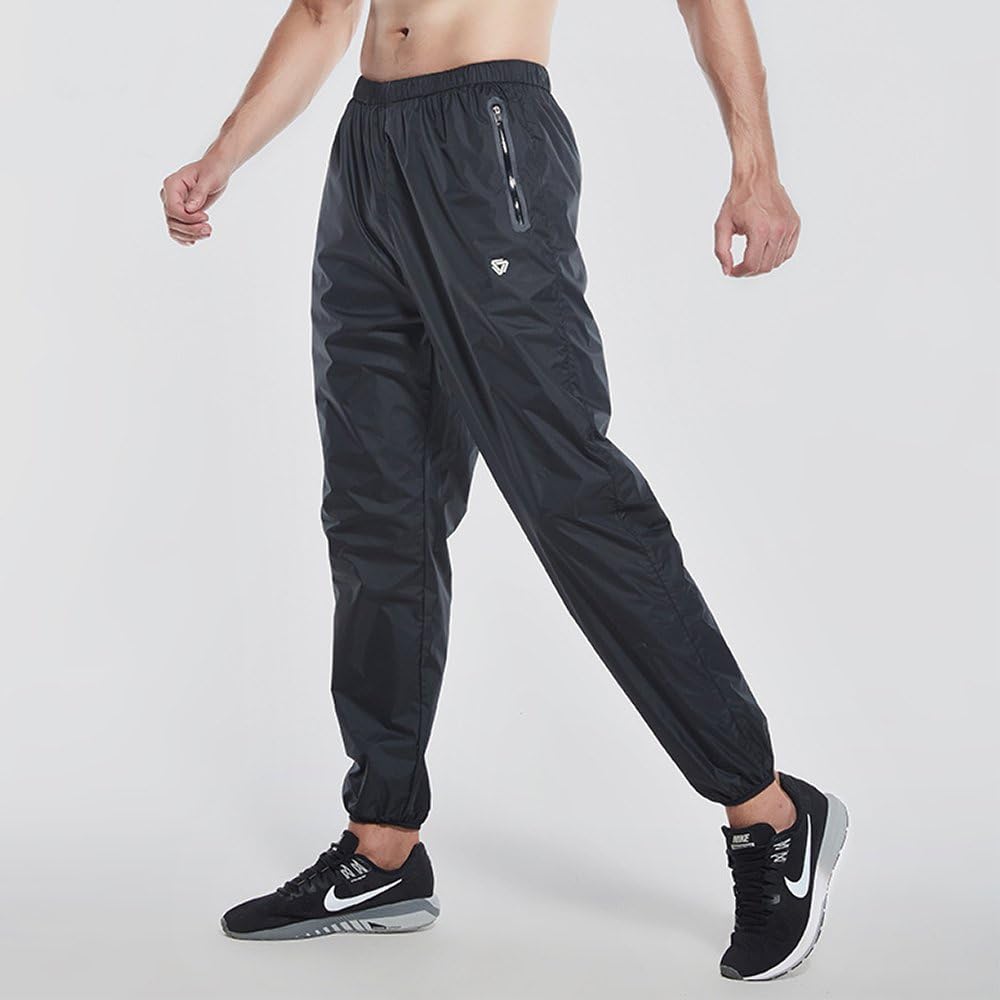 MOECAT Sweating Sauna Suit Men's Athletic Wear Diet Wear Sweating Shirt Training Wear Men's Water Repellent Material Top and Bottom Set [5 Sizes x 5 Colors]