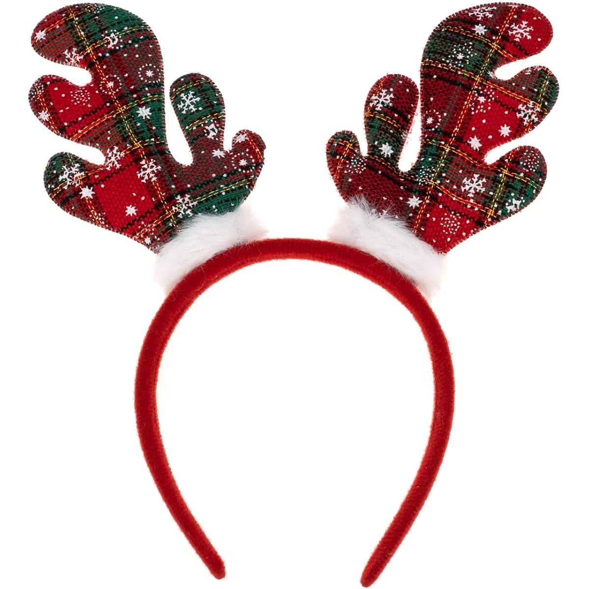 Madison Tyler Christmas Reindeer Antlers with Jingle Bells Headwear | Cute Soft Headband for Christmas Party
