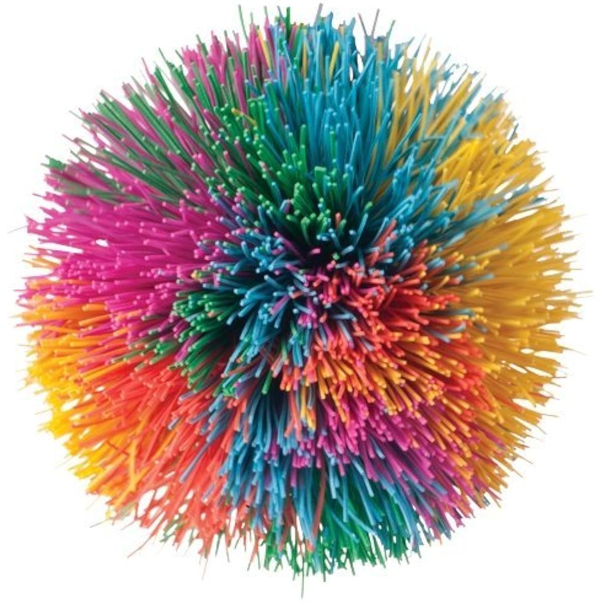 Rainbow Pom Stress Ball - 6 Pack by Toysmith [Parallel Import]