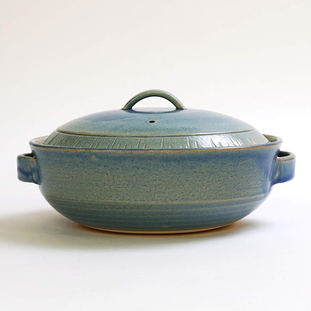 Maruyoshitouki Earthen Pot Blue No. 9 REIWA M1433