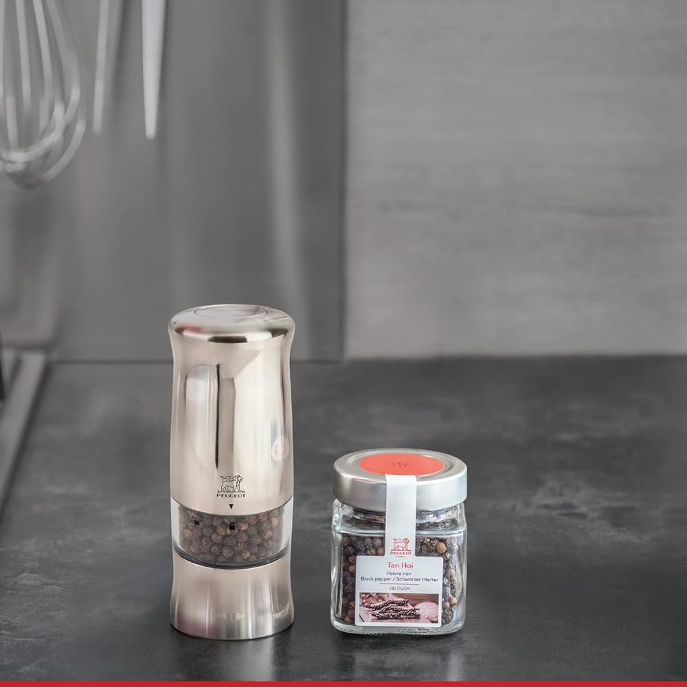 PEUGEOT Mill Electric Pepper Mill Coarseness Adjustment Capacity 15g/14cm Made in France Jelly 24079
