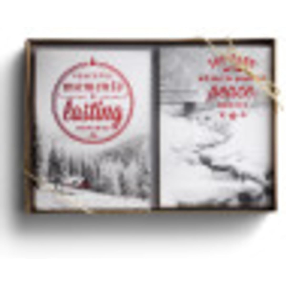 DaySpring Peaceful Moments Dual Pack 2 Assorted Designs with Bible, 24 Christmas Box Cards and Envelopes (J3388)
