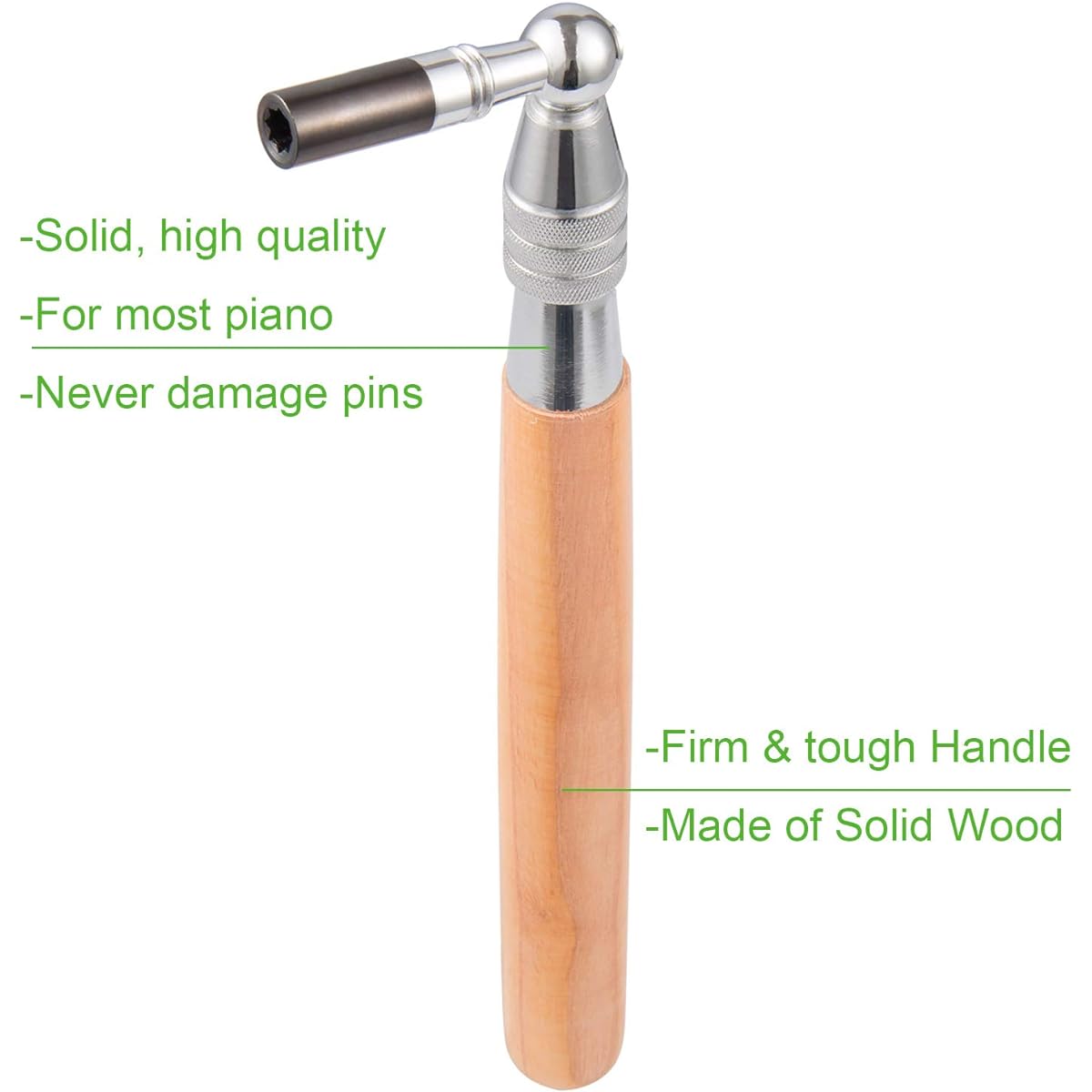 LUVAY Luvay Piano Tuning Kit Tools (10 Items) Professional Hammer/Lever, (Felt) Mute, Fork