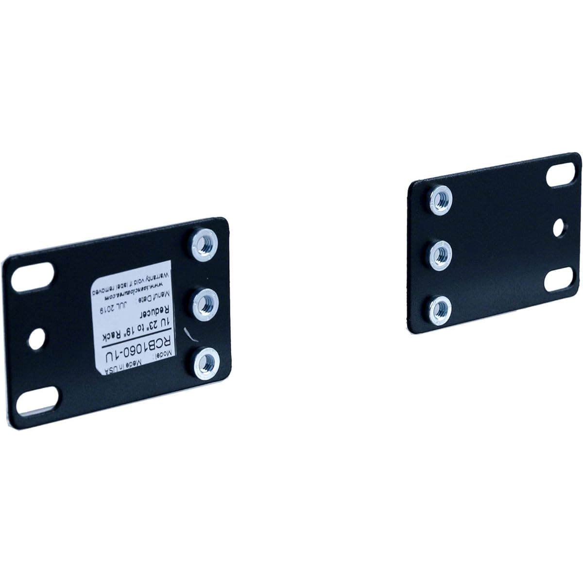 RCB1060-1U Rack Mount 1U 23" to 19" Rack Reducer Adapter for 2-Post or 4-Post Cabinets (1 Pair)
