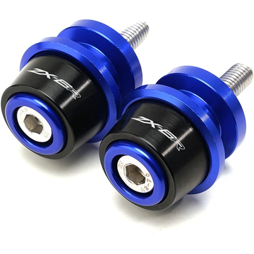 DEMUR M8 Swingarm Slider Spool Stand Bobbin CNC Aluminum Alloy Fit for Kawasaki ZX-6R ZX6R ZX636 2015-2018 2019 2020 Swingarm Slider Spool (Size : Red)