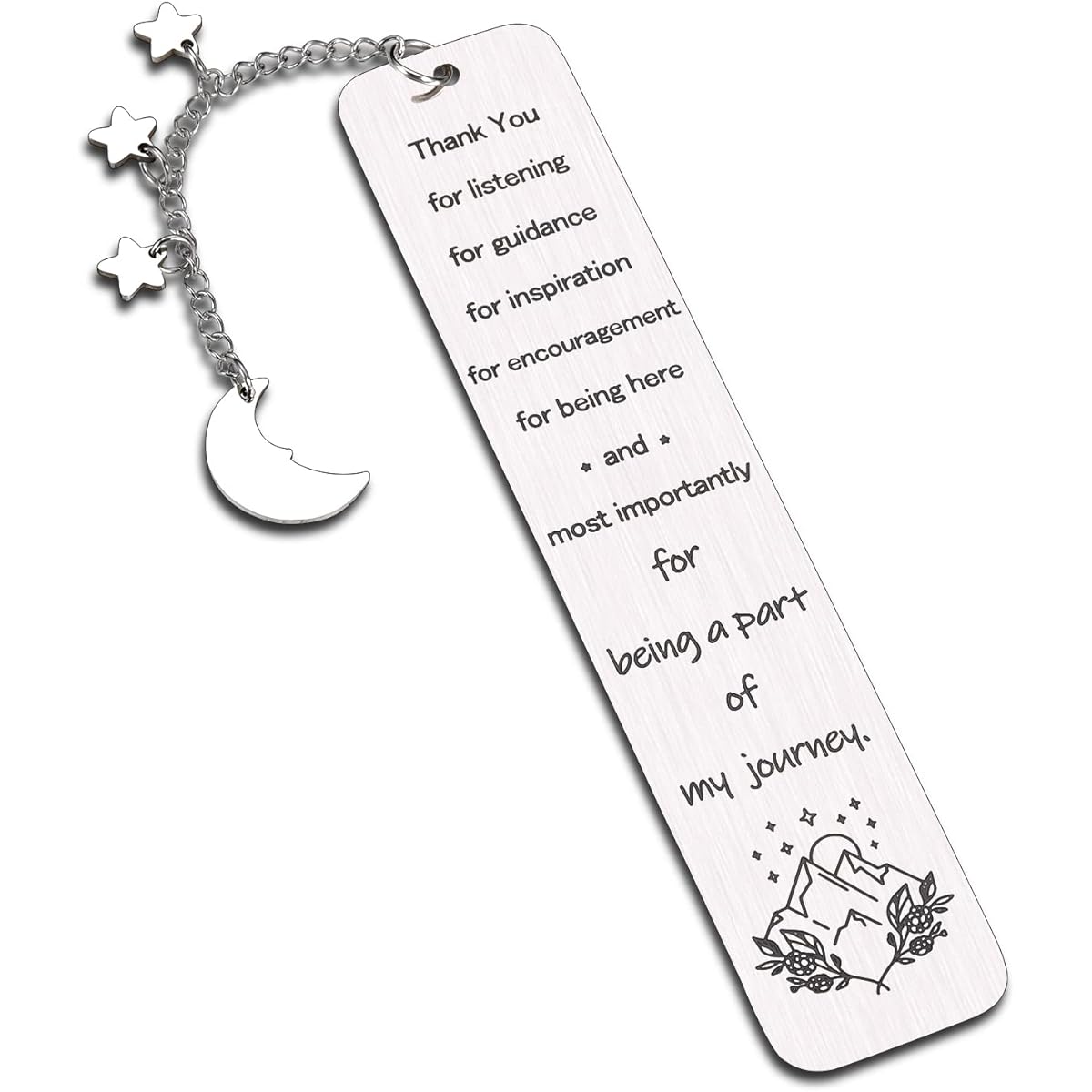 Thank You Gratitude Bookmark for Colleagues, Coworkers, Going Away, Farewell Retirement, Teacher, Mentor, Coach, Gifts with Chain, Reading Bookworm, Christmas, Thanksgiving Day Gift