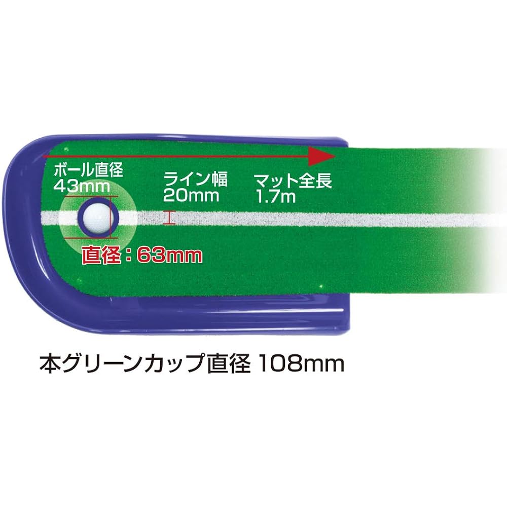 Tabata Golf Putter Mat Golf Practice Mat Fujita Mat 1.5 GV0131