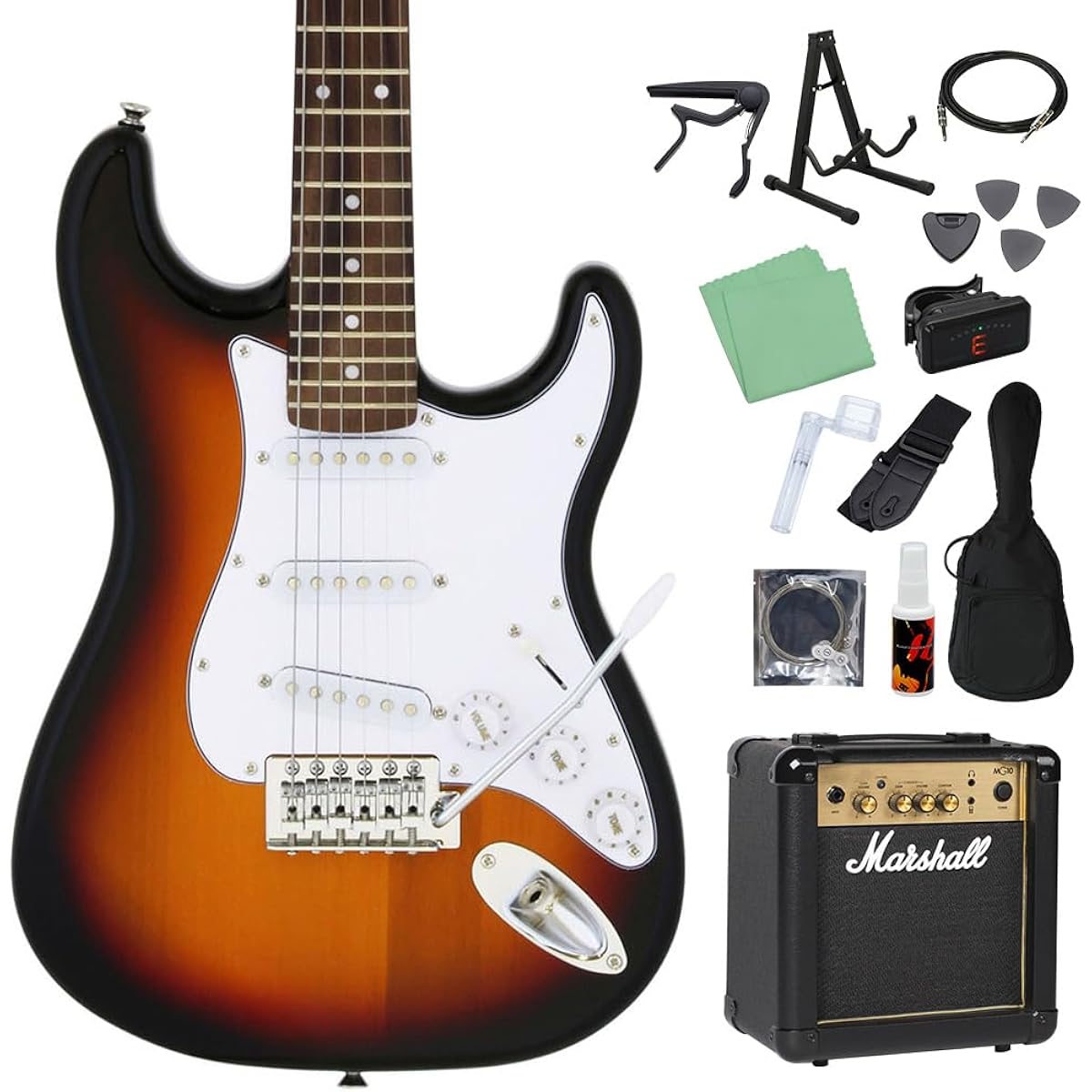 LEGEND LST-MINI 3TS Electric Guitar Beginner 14-piece Set [Includes MG10] Legend