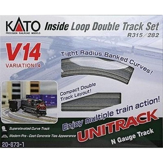 Kato USA Model Train Products V14 UNITRACK Double Track Inner Loop Set