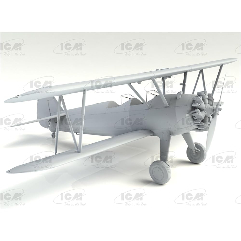 ICM 1/32 US Air Force Stearman PT-17 w/Female Cadet Plastic Model 32051