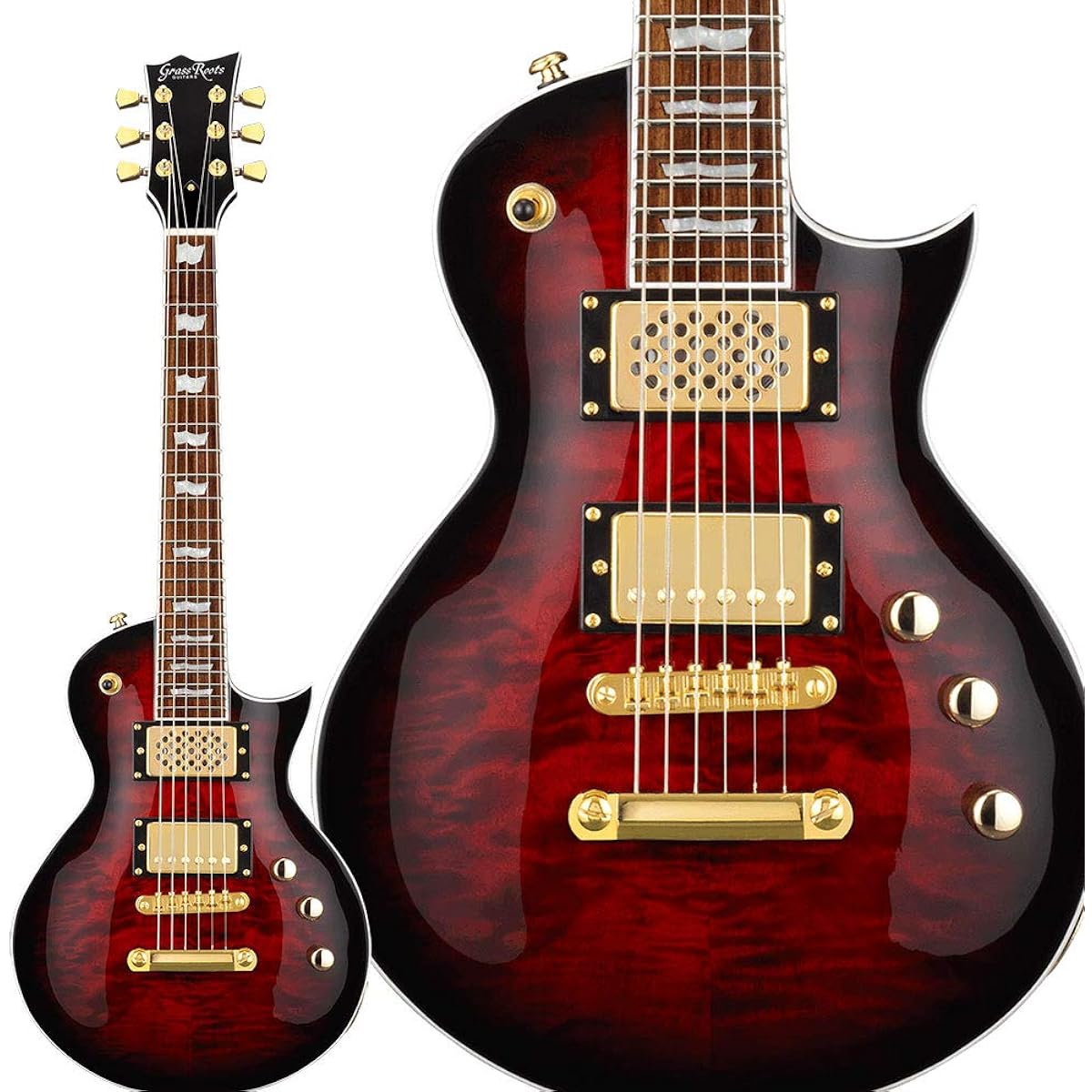 GrassRoots G-EC-MINI Black Cherry Electric Guitar Mini Guitar Grass Roots