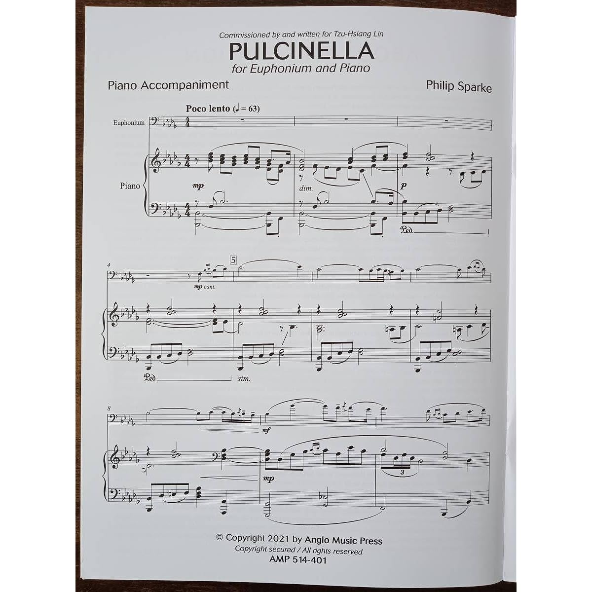 Euphonium Sheet Music Philips Park: Pulcinella (Pulcinella) Euphonium & Piano