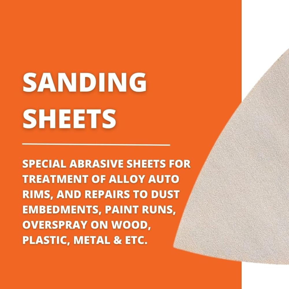 Soft sandpaper for fine square saws, 50 sheets #500