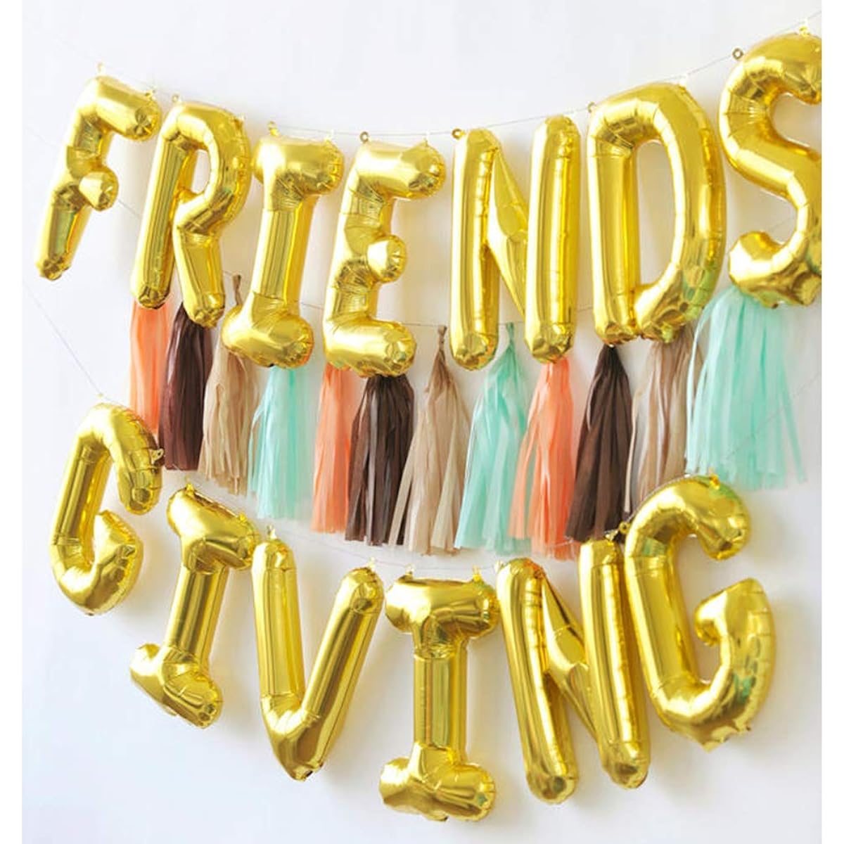 Friends Giving Balloons Party Decoration Banner Thanksgiving Friends Party Supplies Foil Balloons Thanksgiving Friends Party Backdrop