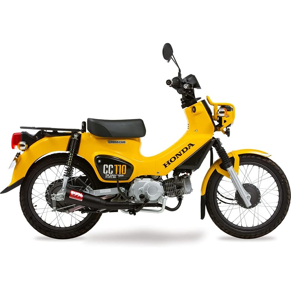 MORIWAKI Full Exhaust Muffler Megaphone Black 18-21 Super Cub 110/Cross Cub 110 01810-H01Q4-00