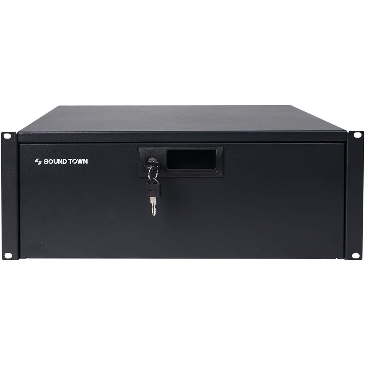 Sound Town 19" 4U Locking Rack Drawer with Protective Foam (STRD-4D)