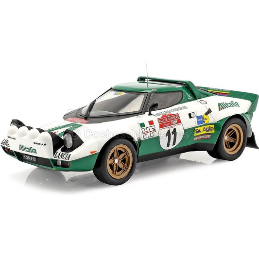 IXO 1/18 Lancia Stratos HF 1975 Sanremo Rally Winner #11 B.Waldegård/H.Thorszelius