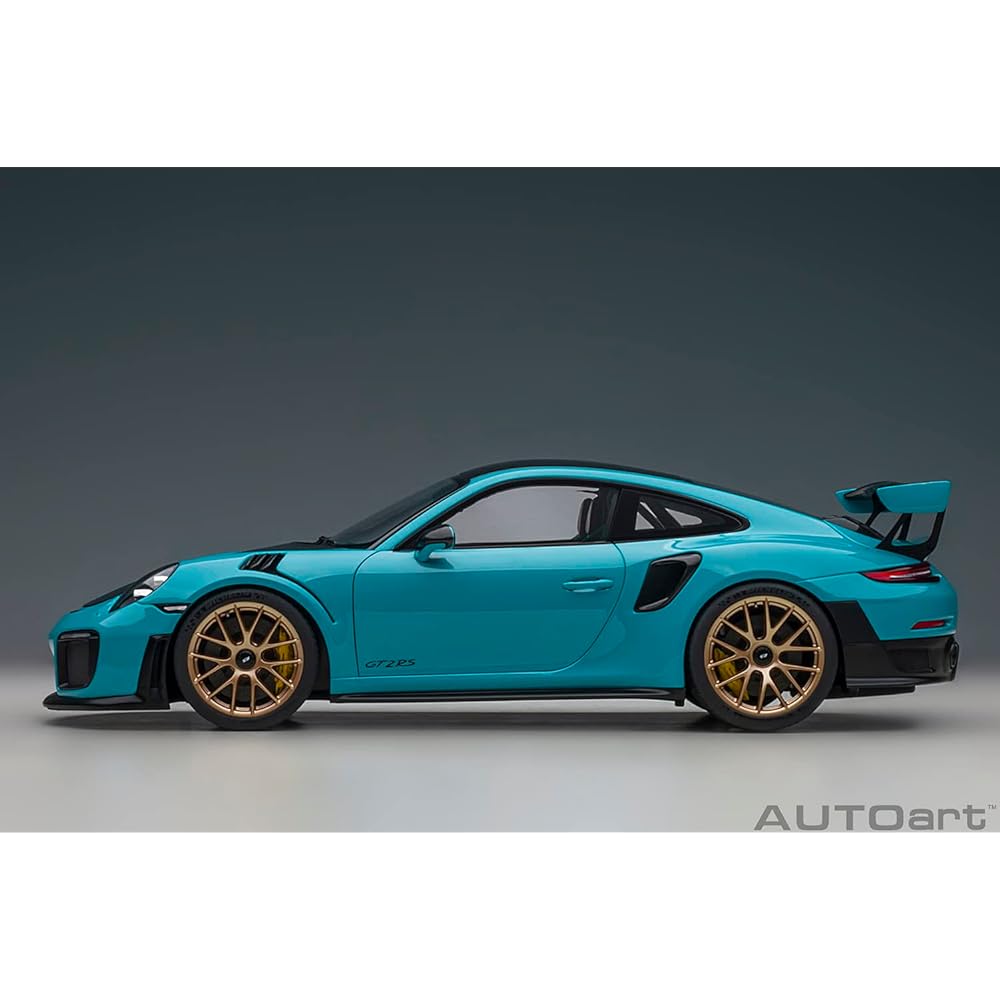 AUTOart 1/18 Porsche 911 (991.2) GT2 RS Weissach Package Blue/Carbon Black Finished Product 78175