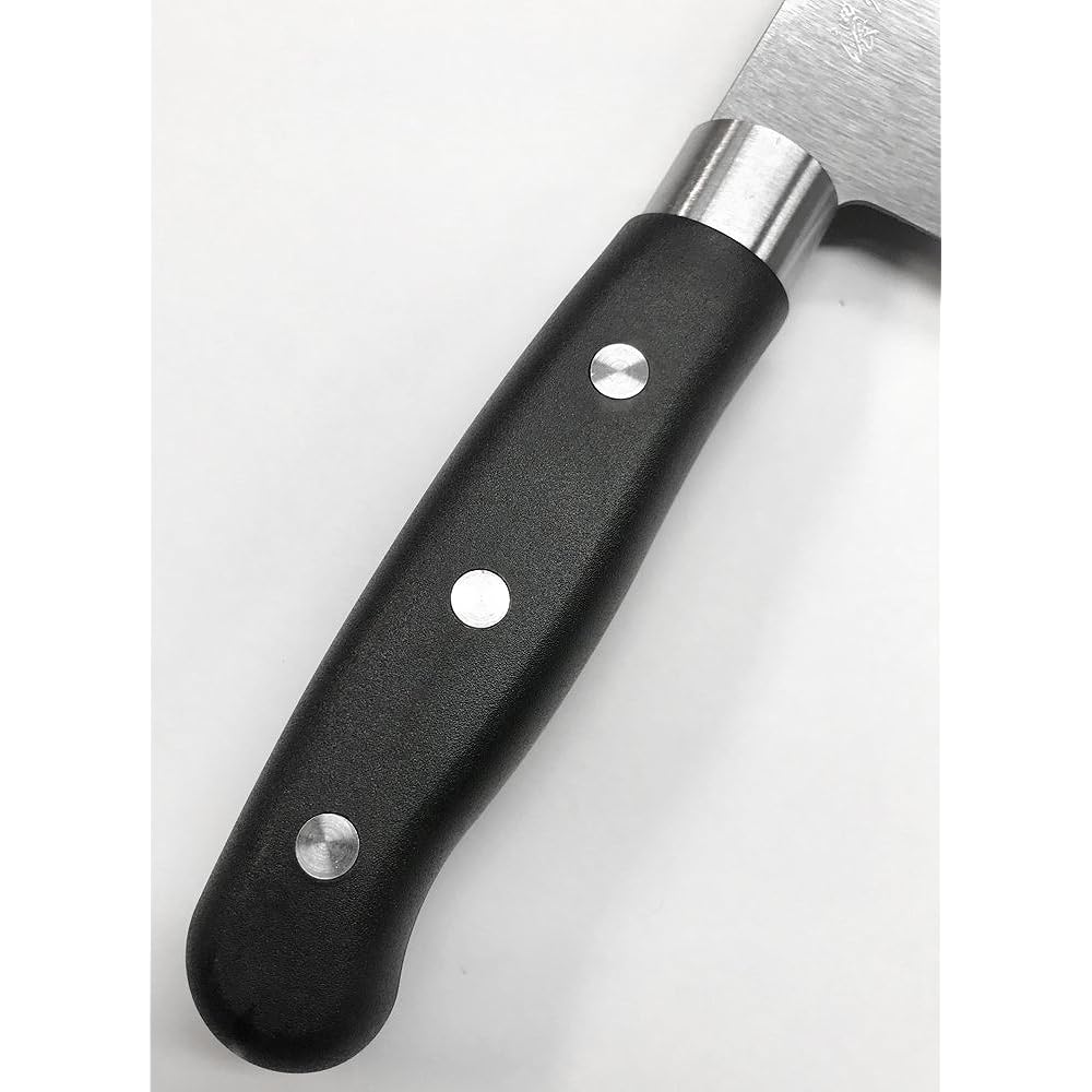 Satake Sangyo Knife Set of 3, Made in Japan, Santoku Knife/Petty Knife/Gyuto Knife, Titanium Coating, Black, Noshu Magoroku HG2803