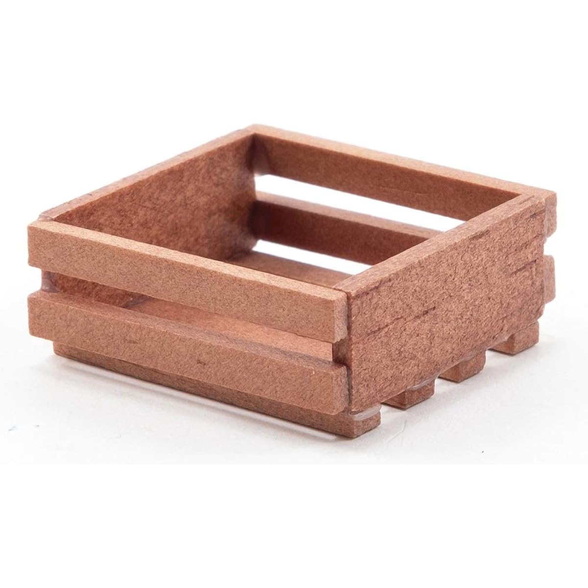 International Miniatures by Classics Dollhouse Miniature Slat Wood Crate Walnut
