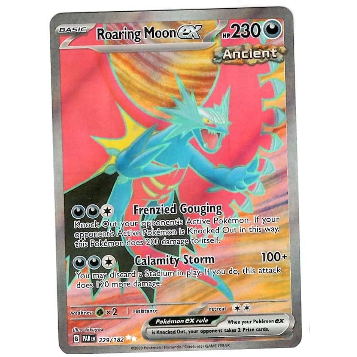 Pokemon - Crazy Moon EX 229/182 - Paradox Rift - Full Art - Ultra Rare - Single Card