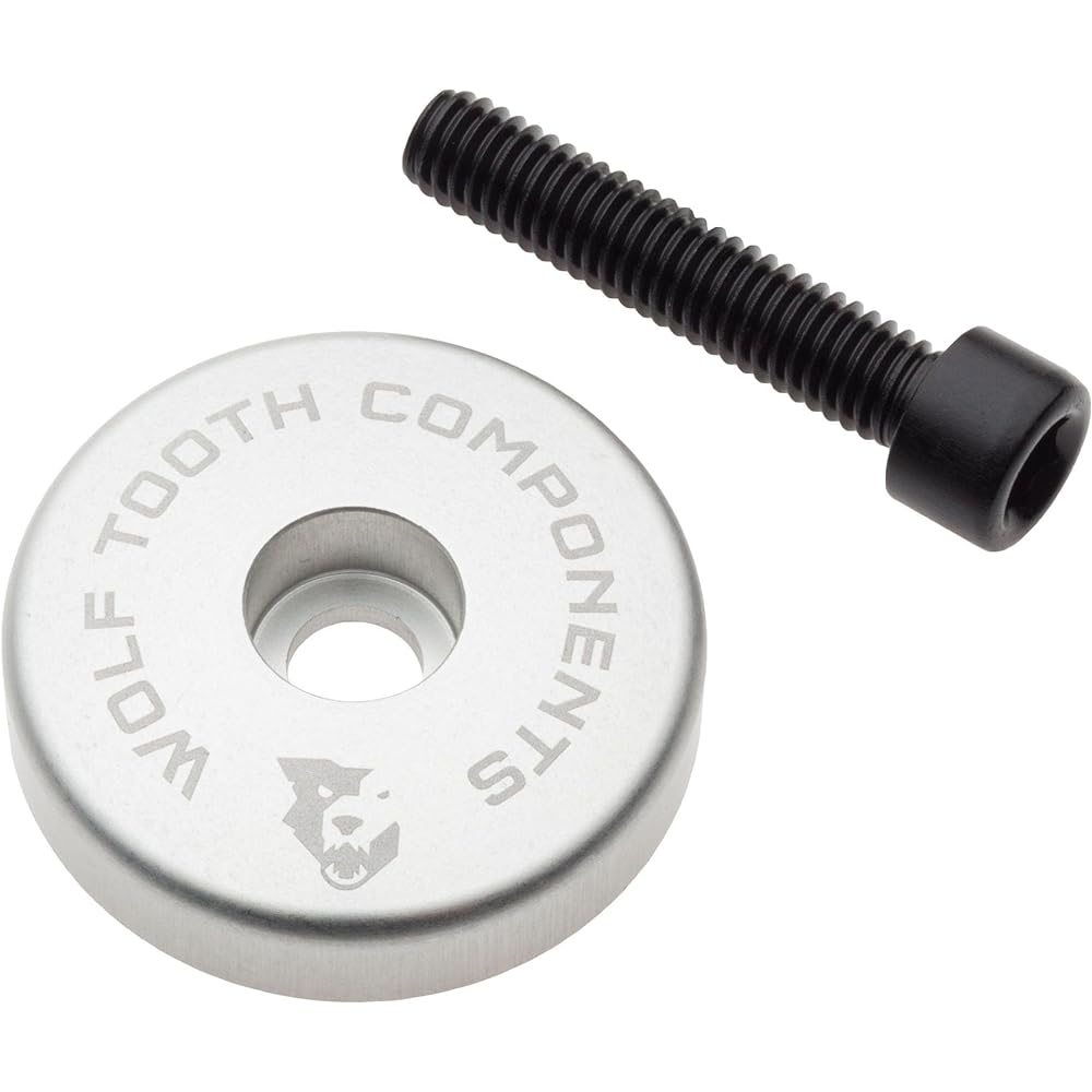 Wolf Tooth Ultralight Stem Cap with Integrated 5mm Spacer Blue