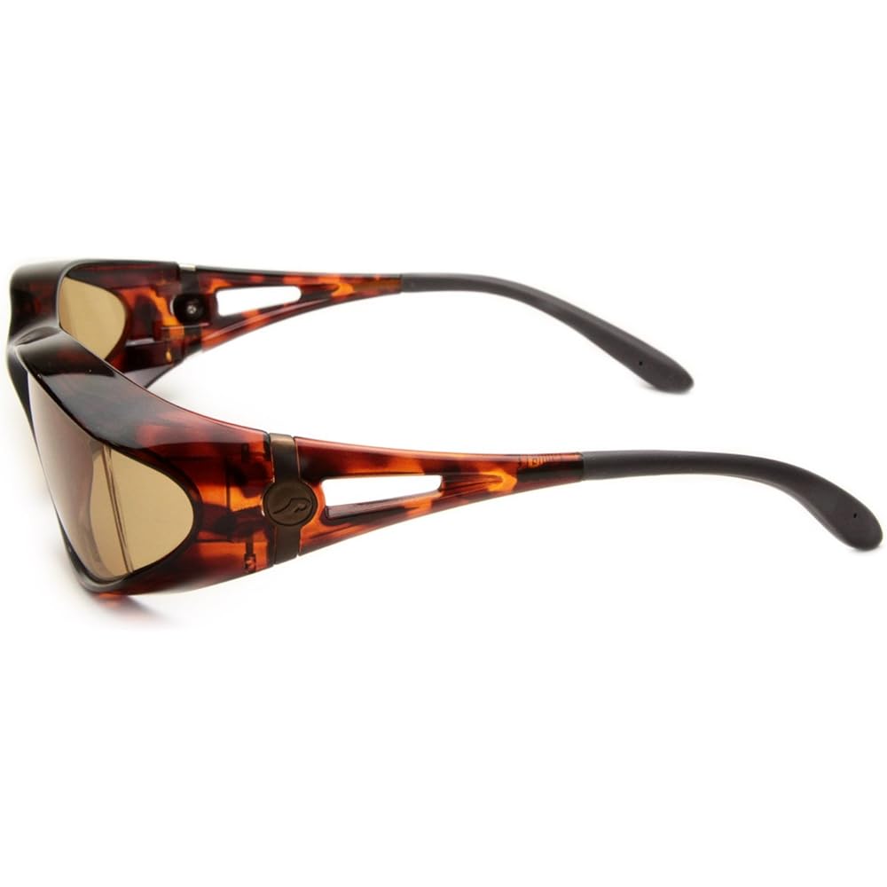 Overglasses AXE SG604P-DM Demi Brown Polarized sunglasses that can be worn over glasses Overglasses Cataract Age-related macular degeneration Pollen prevention Driving Climbing Fishing Bicycle