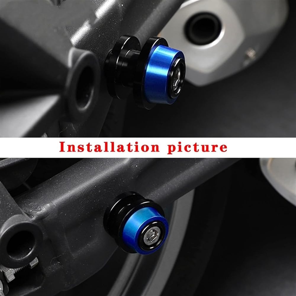 DEMUR Swingarm Slider Spool Accessories Motorcycle CNC Aluminum Stand Screw 6mm For Yamaha NMAX125 N-MAX 125 2015-2019 2018 Swingarm Slider Spool (Size : 6MM Red)