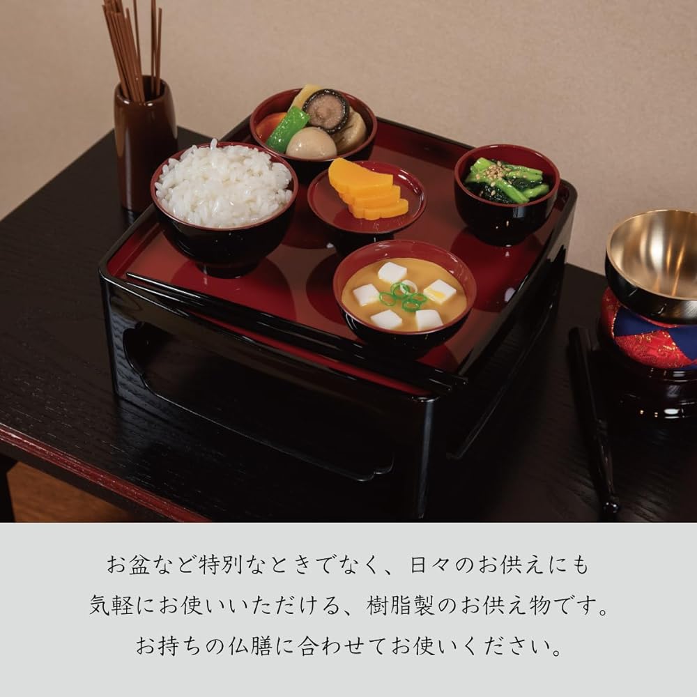 Imitation offerings, dishes, offerings for Buddhist altars, food samples, Buddhist altar accessories, Buddhist tray dishes, made of PVC, not edible, rice x 1, soup x 1, side dishes x 1, seasoned dishes x 1, pickles x 1 set Buddhist meals 6~ 7 inch domest