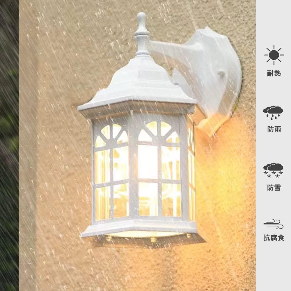 White Wall Light Outdoor Wall Light Porch Light LED Light Outdoor Exterior Bracket Stylish Retro Antique Scandinavian Antique Retro Simple Washroom Toilet Stairs