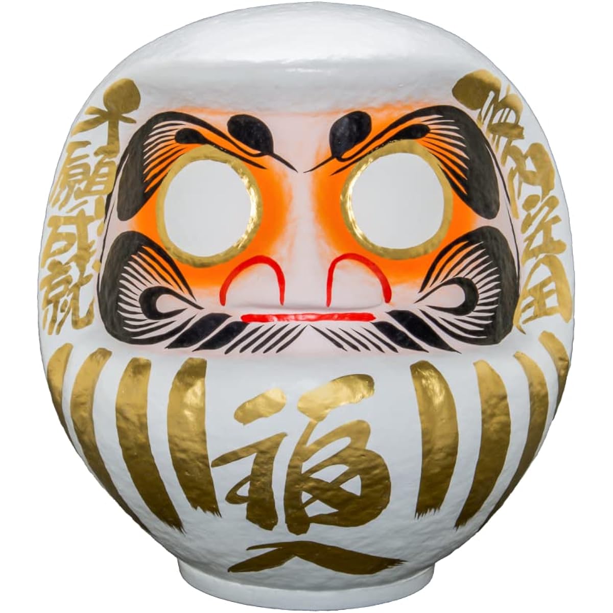 Takasaki Daruma Lucky Daruma No. 8 White