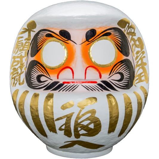 Takasaki Daruma Lucky Daruma No. 8 White