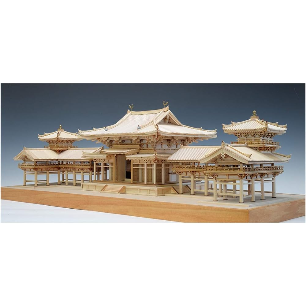 Woody Joe 1/75 Byodoin Phoenix Hall Wooden Model Assembly Kit