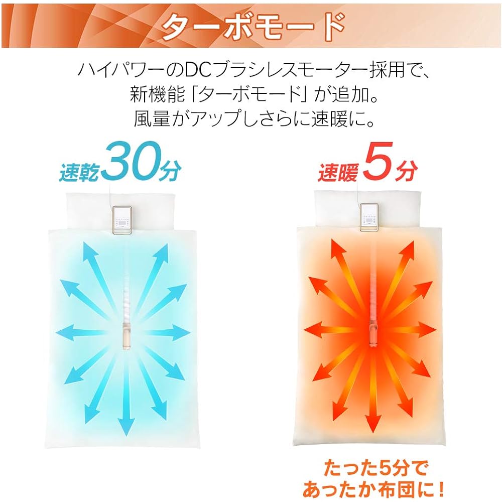 Iris Ohyama Futon Dryer High Power Single Nozzle (Pillow Drying Bag with Aroma Case) KFK-301