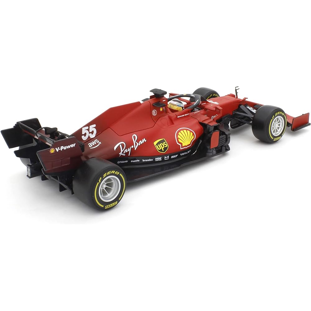 Bburago 1/18 Ferrari SF21 (2021) No.55 C. Sainz Jr Completed Product 18-16809S