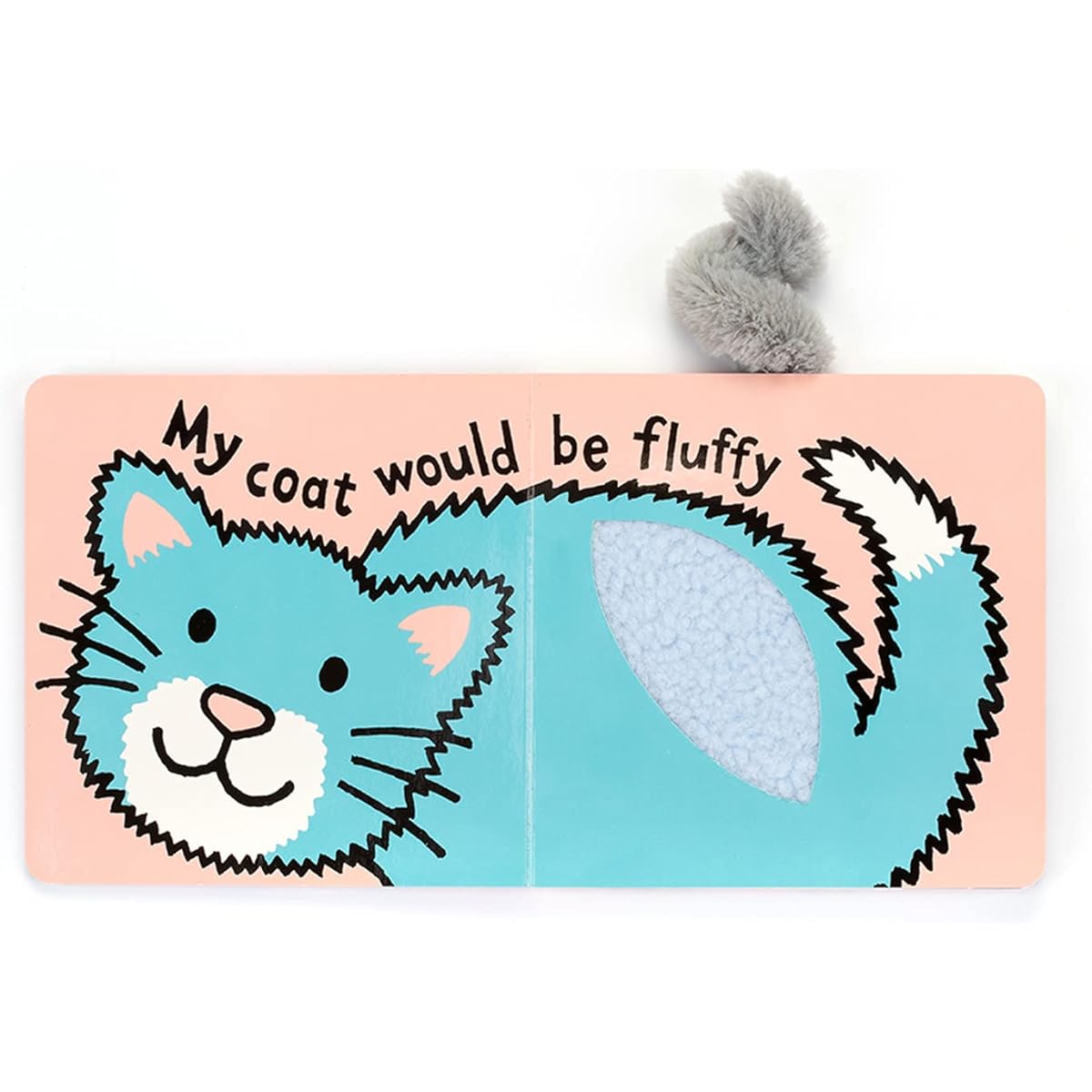 Jellycat Board Book, "If I were a ..." Collection, 6 inches, Grey, BB444CKN