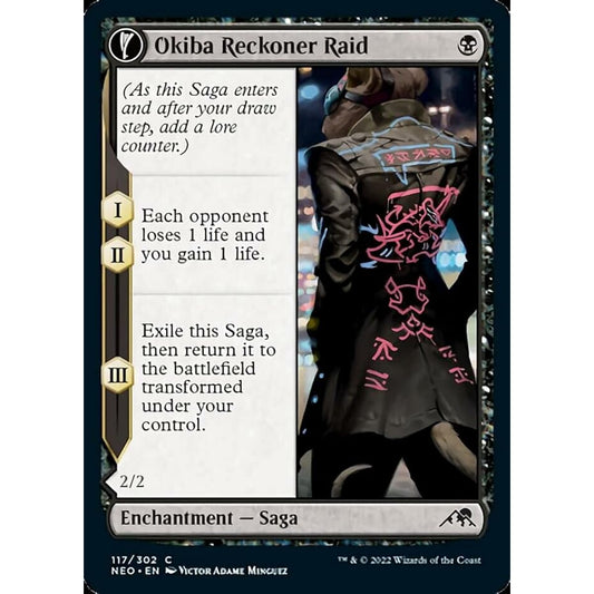 Magic: The Gathering Okiba Reckoner Raid // Rat Lord Captain (117) - Kamikawa: Neon Dynasty