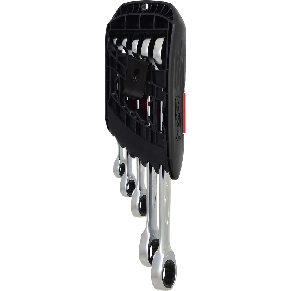 KS TOOLS DUO GEARplus combination spanner set with ratchet mechanism in ring and open jaw 5 pcs 503.5205