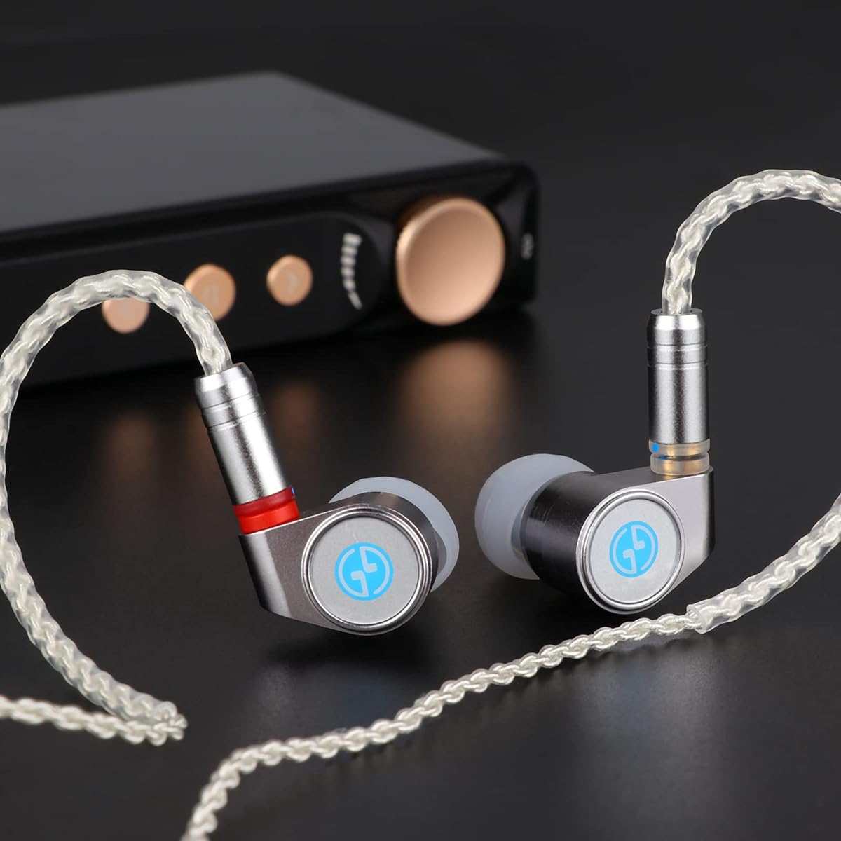 Linsoul 2022 Upgraded TIN HiFi T2 DLC 2DD 10mm Dynamic Driver In-Ear Monitor Earphones with Detachable 0.78mm 2-Pin 5N 8-Core Silver Plated Cable for Audiophiles/DJs/Musicians, Aluminum Cavity