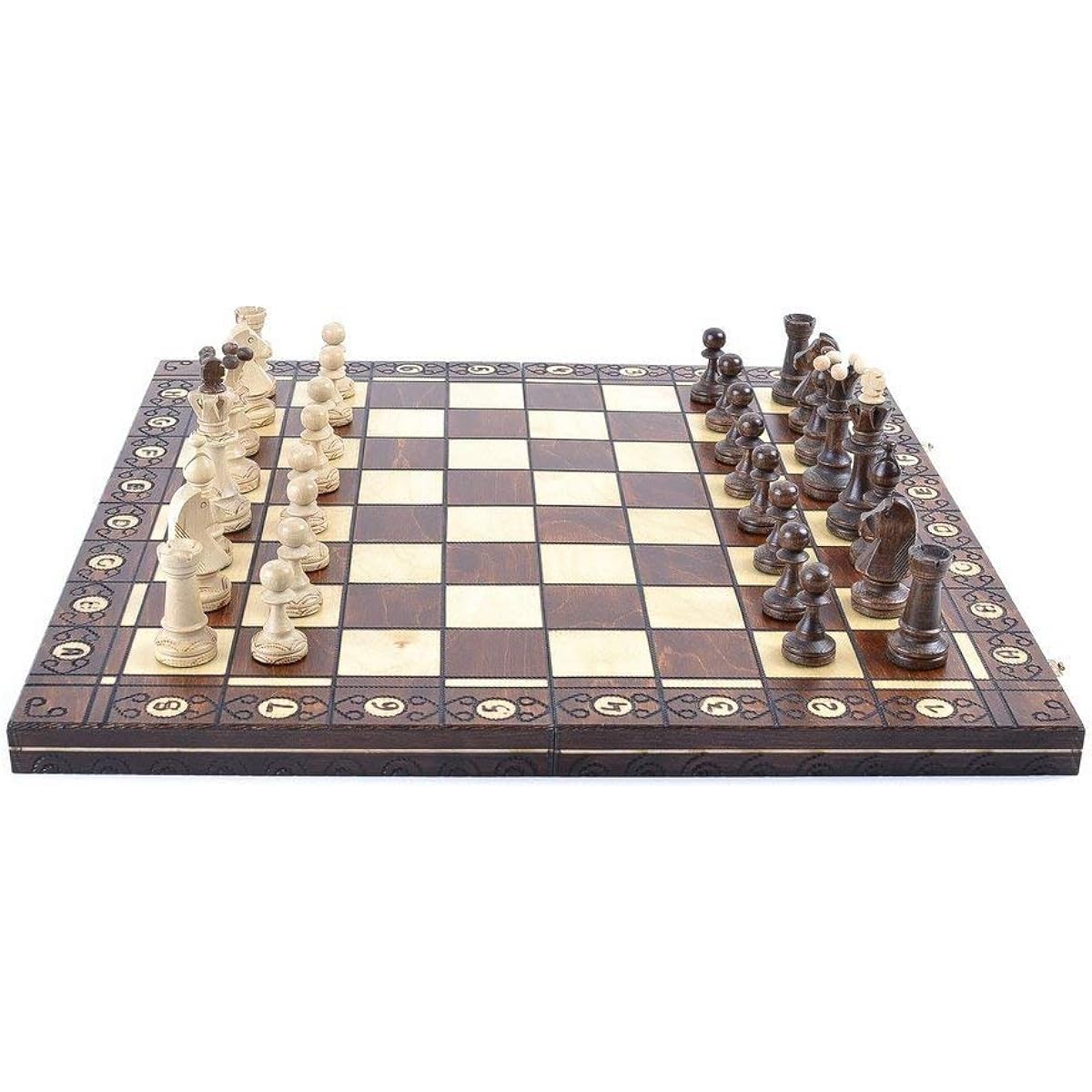 Wegiel Polish Wooden Chess Set Consul 47cm [Parallel Import]