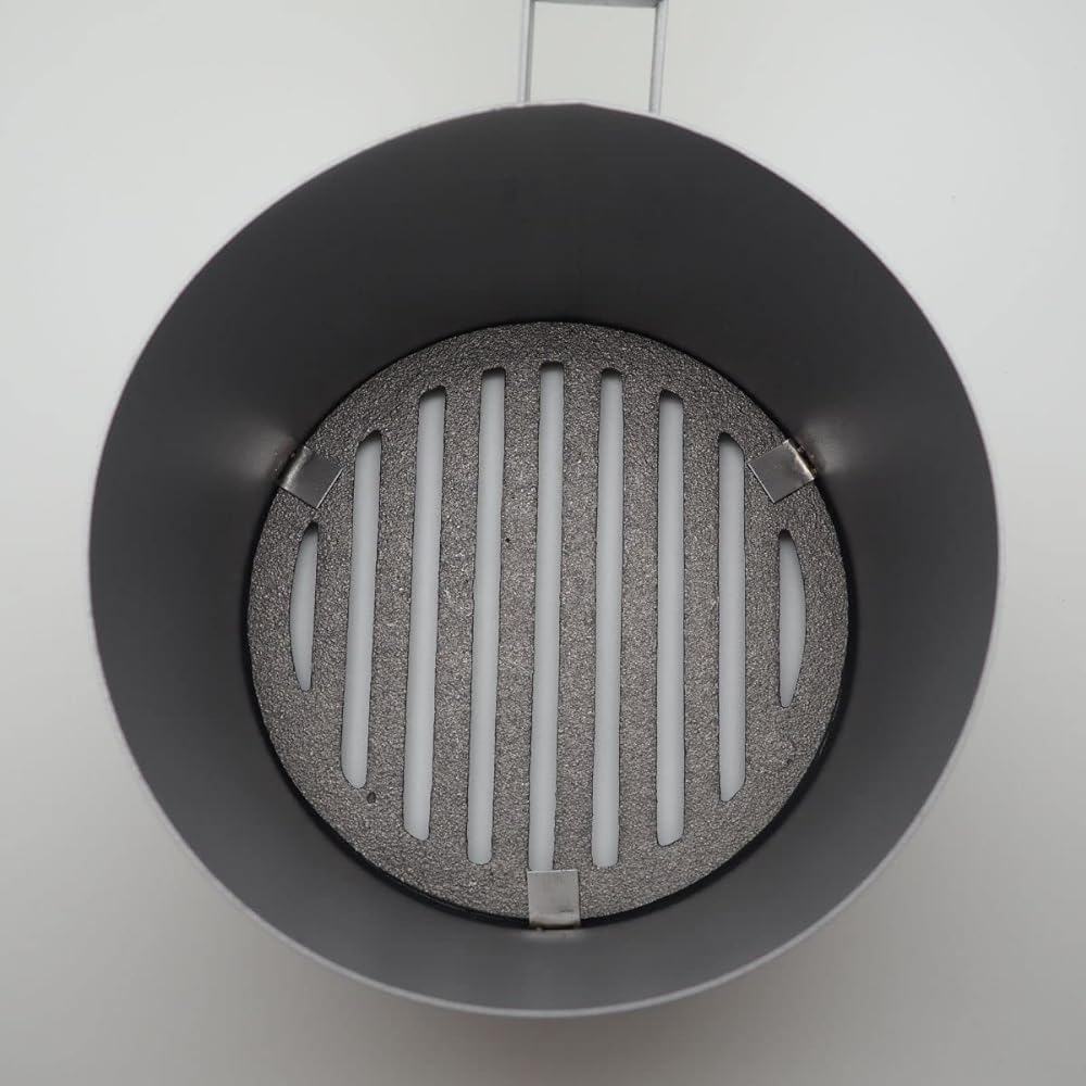 [TFS] Commercial Fire Starter Jumbo Domestic Product (Diameter 19.5cm) Easy to Light Charcoal Charcoal Starter with Cast Iron Perforated Plate Fire Starter