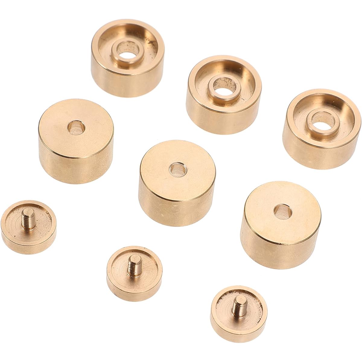 MILISTEN Trumpet Piston Button Buckle Trumpet Finger Button Turquoise Inlay Connecting Rod Valve Cap Musical Trumpet Instrument Tool (Gold) 1 Set