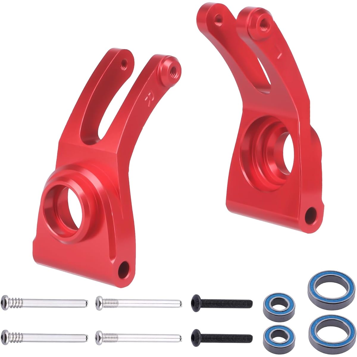 Hobbypark Aluminum Rear Hub for Arrma 1/10 Granite 4X4 Typhon Big Rock Senton AR330467 Replacement Optional Parts (Red)