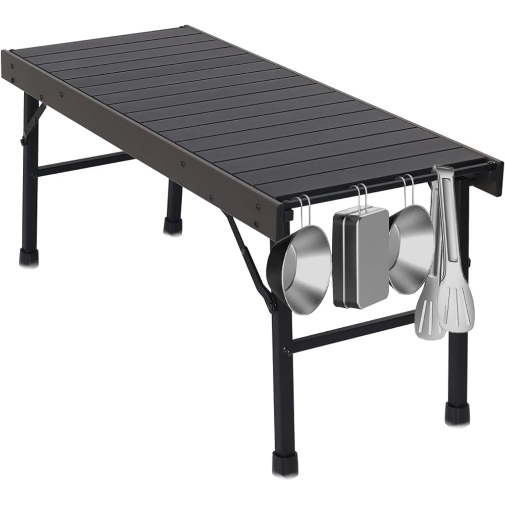 SUN-YE Camping Table, Outdoor Table, No Assembly Required, IGT Table, Folding, Compatible IGT Products, Free Combination, Aluminum, Lightweight, Rust Resistant, Washable, Professional Waterproof Storage Bag Included