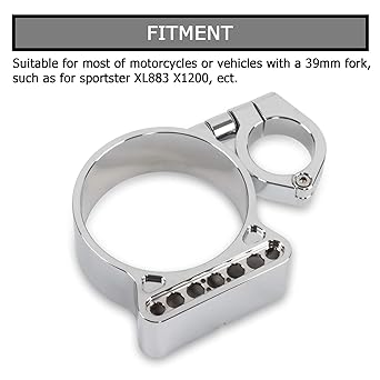 Speedometer Relocation Bracket Cover Side Mount Speedometer Instrument Housing for Sportster 883 XL1200 883 (Chrome)