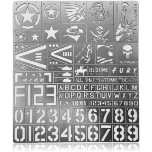 Sprayboard Hobby Model Tool Kit Stainless Steel Spray Stencils for 1/35 Scale Military Model Vehicles