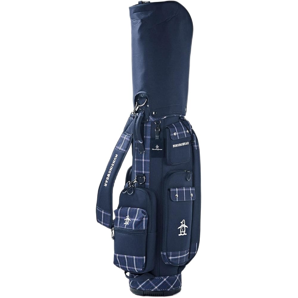 [Munsingwear] Caddy Bag, 3.3kg, 9.0 Type, 6 Divisions, Compatible with 47 Inches, Includes Removable Pouch, Golf MQBWJJ01 Men's