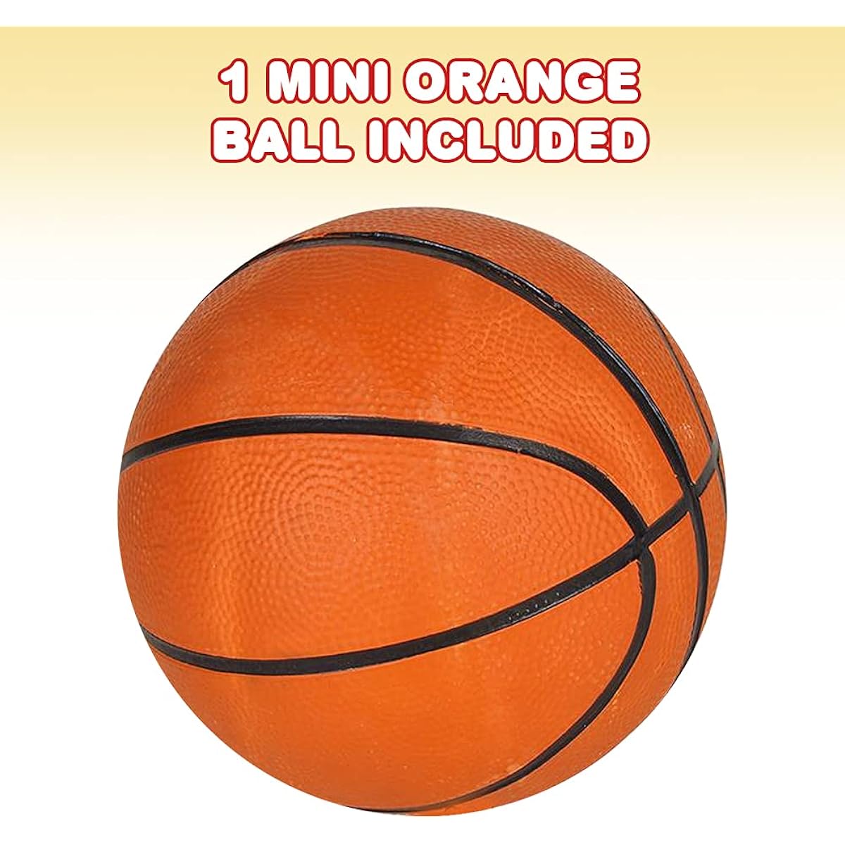 ArtCreativity Mini Orange Basketball Kids Bouncy 7" Kickball for Backyard Park Beach Outdoor Fun Durable Outdoor Play Toy for Boys and Girls - Sold Deflated