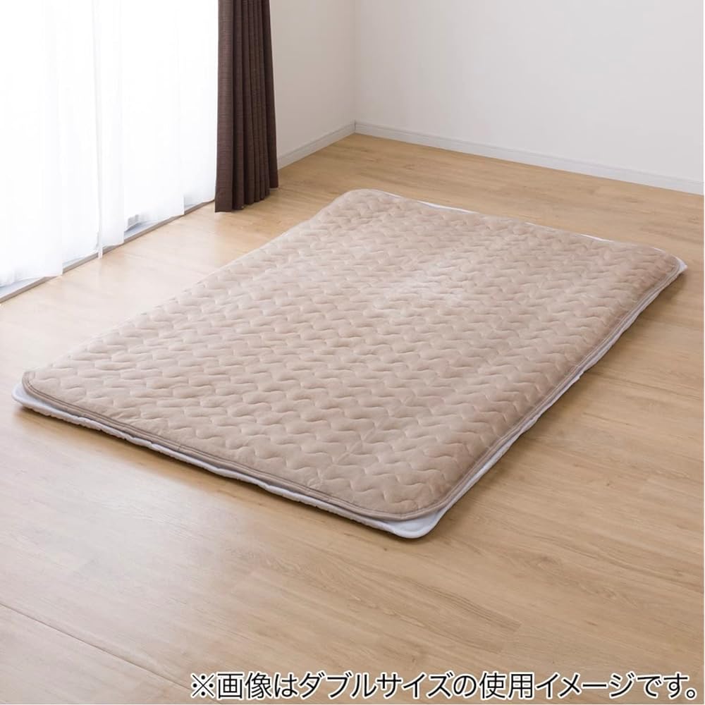 Nitori N Warm Easy to put on warm bed pad Beige 2022-2023 winter model (Semi-double size 120 x 200)